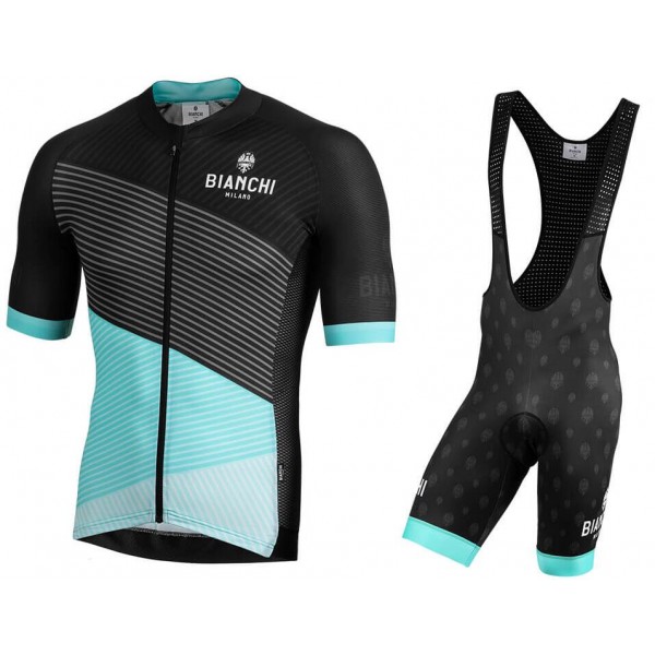 BIANCHI MILANO Bisceglie Fahrradbekleidung Radtrikot Satz Kurzarm+Kurz Trägerhose RE28P