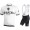 BIANCHI MILANO New Pride white Fahrradbekleidung Radtrikot Satz Kurzarm+Kurz Trägerhose M617M