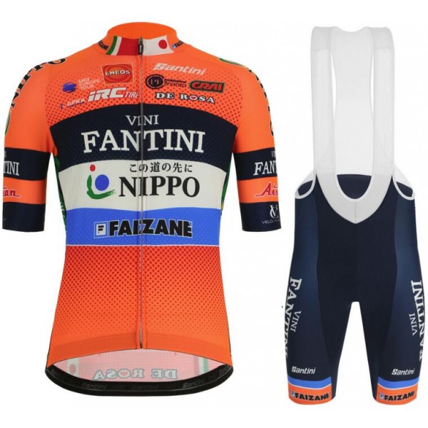 Vini Fantini Nippo Faizane 2019 Fahrradbekleidung Radtrikot Satz Kurzarm+Kurz Trägerhose STJ0P