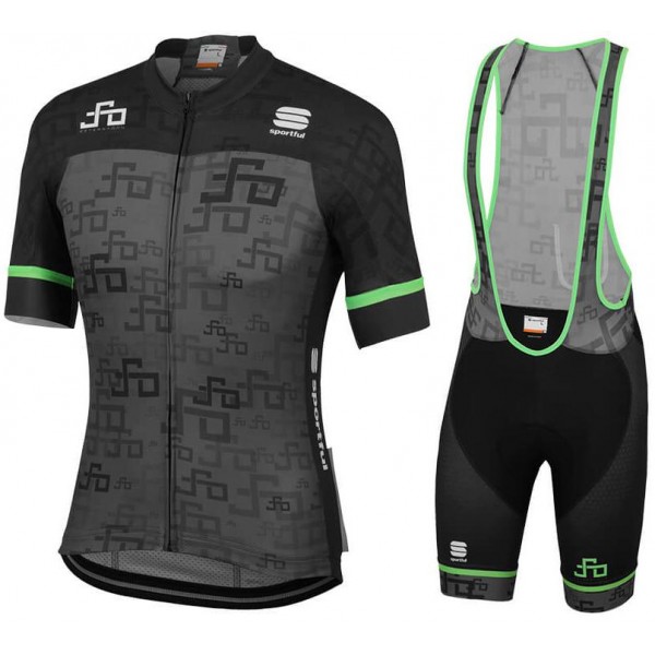 Peter Sagan LOGO Team 2019 Line black Fahrradbekleidung Radtrikot Satz Kurzarm+Kurz Trägerhose 7FTK8