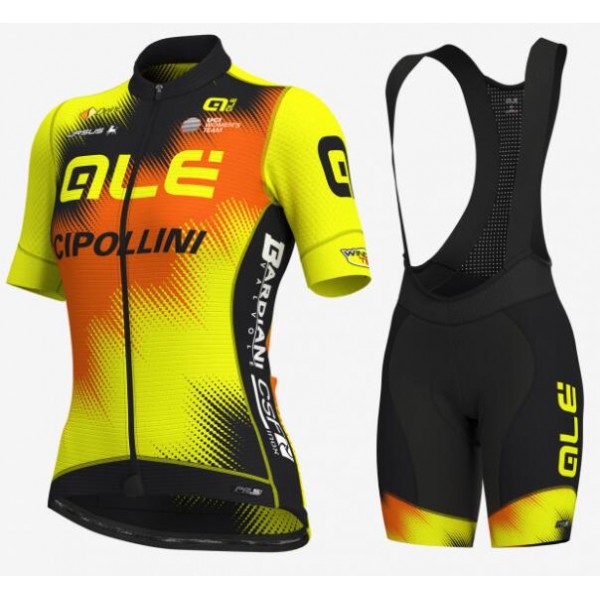 Ale Cipollini 2019 Damen Fahrradbekleidung Radtrikot Satz Kurzarm+Kurz Trägerhose 3FVUU