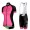 2015 ALE Fahrradbekleidung Satz Fahrradtrikot Kurzarm Trikot und Kurz Radhose Schwarz roze 2 Dame ACG65