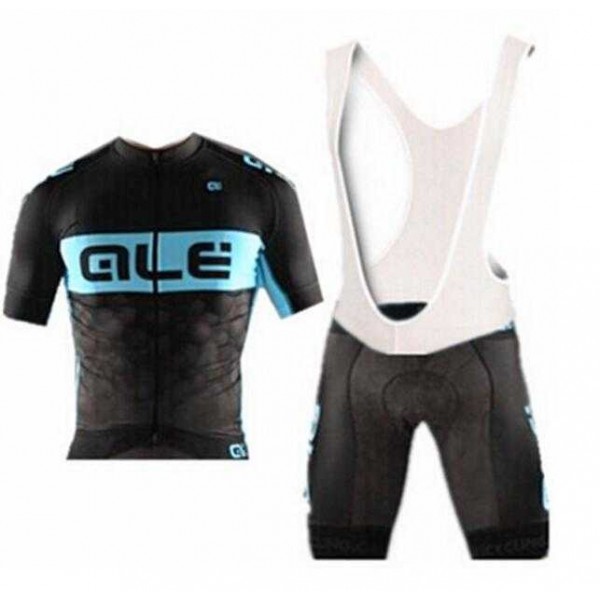 2015 ALE Fahrradbekleidung Radteamtrikot Kurzarm+Kurz Radhose Kaufen Schwarz 3 EEW1G