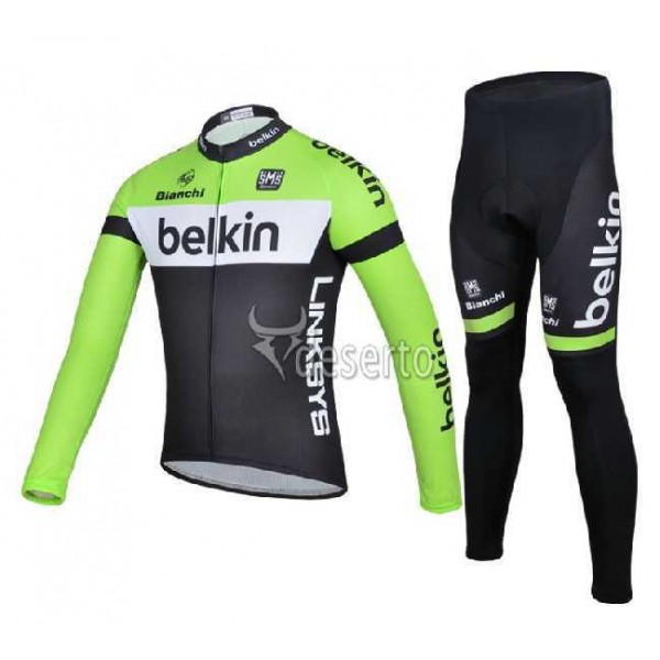 Belkin Fahrradbekleidung Radtrikot Satz Langarm und Lange Radhose 2014 Q29OQ