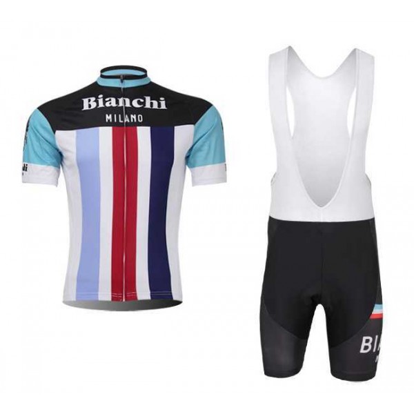 Bianchi 2014 Fahrradbekleidung Radteamtrikot Kurzarm+Kurz Radhose Kaufen weiß Rot blau 8SJP2