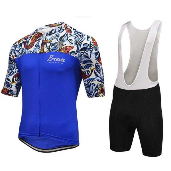 2016-2017 Breva Fahrradbekleidung Radteamtrikot Kurzarm+Kurz Radhose Kaufen blau VCDM8