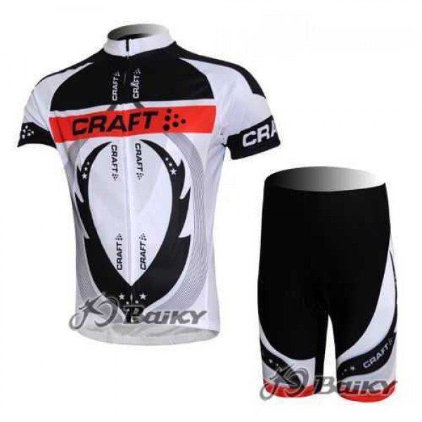 Craft Pro Team Radbekleidung Radtrikot Kurzarm und Fahrradhosen Kurz grigio weiß FXW2R