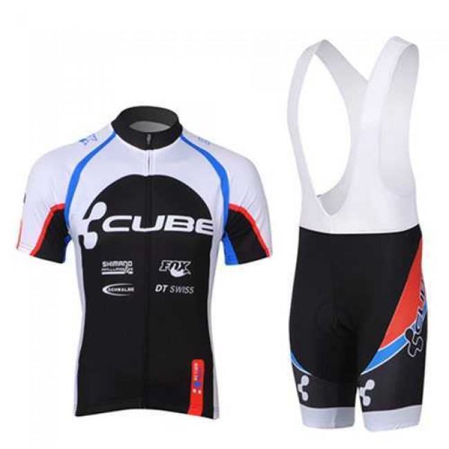 2013 Cube Fahrradbekleidung Radteamtrikot Kurzarm+Kurz Radhose Kaufen weiß Schwarz CPWCS