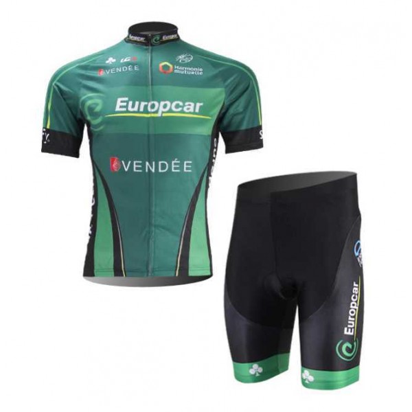 Teams Europcar 2014 Fahrradbekleidung Radteamtrikot Kurzarm+Kurz Radhose Kaufen 5LQDG