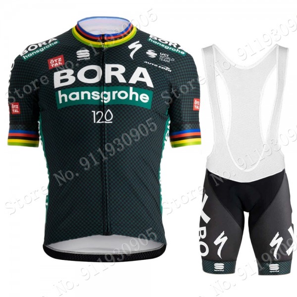 Bora Hansgrohe Champion Tour De France Pro Team 2021 Fahrradbekleidung Radteamtrikot Kurzarm+Kurz Radhose Q23MhP