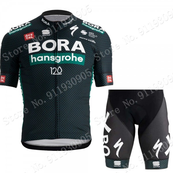 Bora Hansgrohe Tour De France Pro Team 2021 Fahrradbekleidung Radteamtrikot Kurzarm+Kurz Radhose SetB01