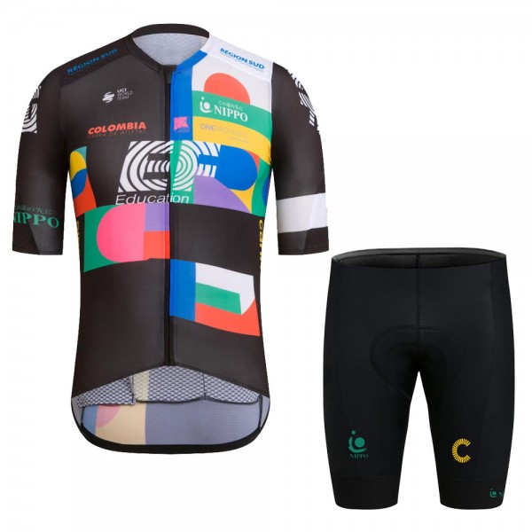 EF Education Frist Tour De France 2021 Team Fahrradbekleidung Radtrikot Satz Kurzarm+Kurz Fahrradhose p6Jp56