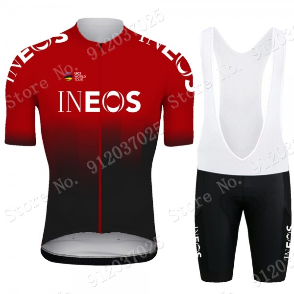 Rot New Ineos Grenadier 2021 Team Fahrradbekleidung Radteamtrikot Kurzarm+Kurz Radhose CIkoym