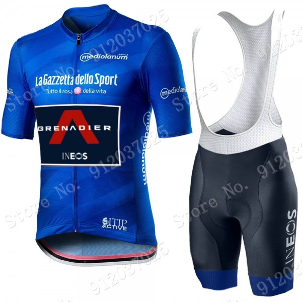 Blue giro d'italia 2021 Ineos Grenaider Fahrradbekleidung Radteamtrikot Kurzarm+Kurz Radhose Gn1PSB