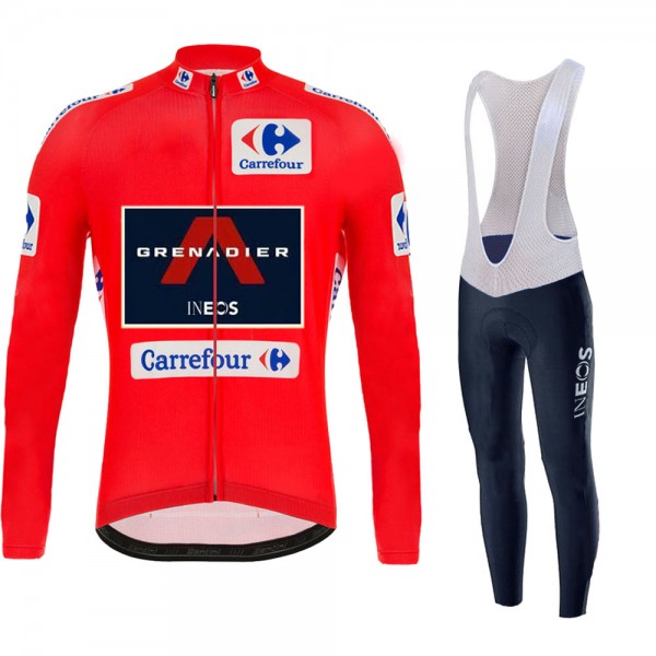 INEOS Grenadier Spanish Pro Team 2021 Fahrradbekleidung Radtrikot Langarm+Lang Radhose Online dnPCeL