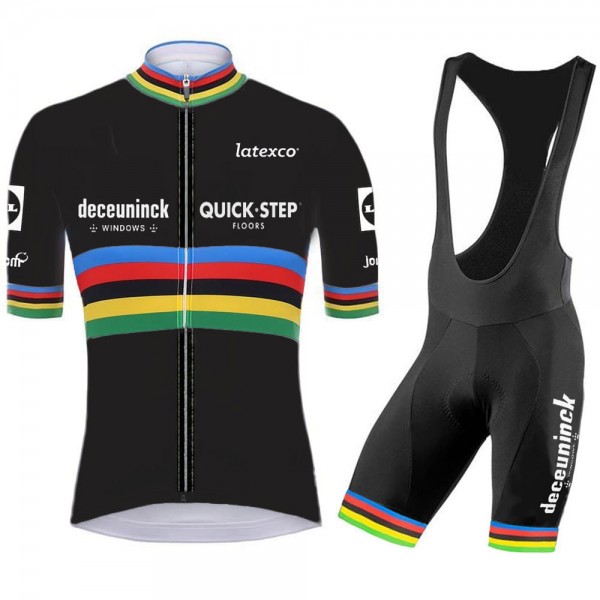 quick step champion Pro 2021 Team Fahrradbekleidung Radteamtrikot Kurzarm+Kurz Radhose tYkKix