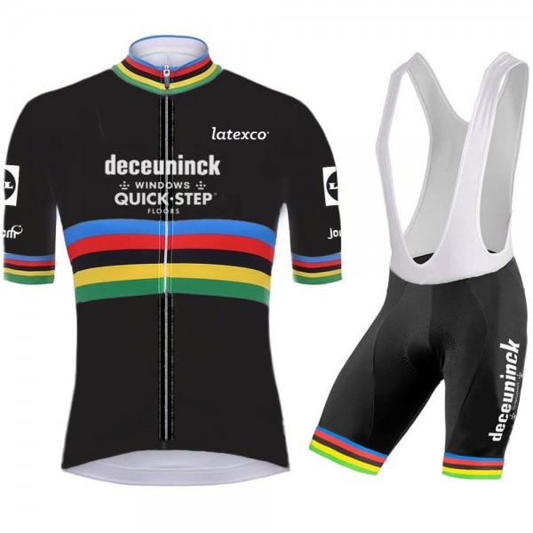 quick step champion Pro 2021 Team Fahrradbekleidung Radteamtrikot Kurzarm+Kurz Radhose tjElff