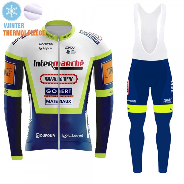 Winter Fleece Wanty Pro Team 2021 Fahrradbekleidung Radtrikot Langarm+Lang Radhose Online V362y9