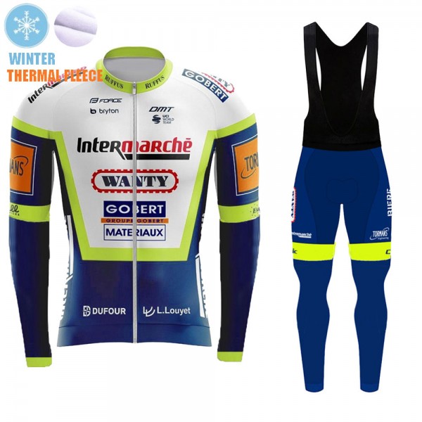 Winter Fleece Wanty Pro Team 2021 Fahrradbekleidung Radtrikot Langarm+Lang Radhose Online YFCuVG