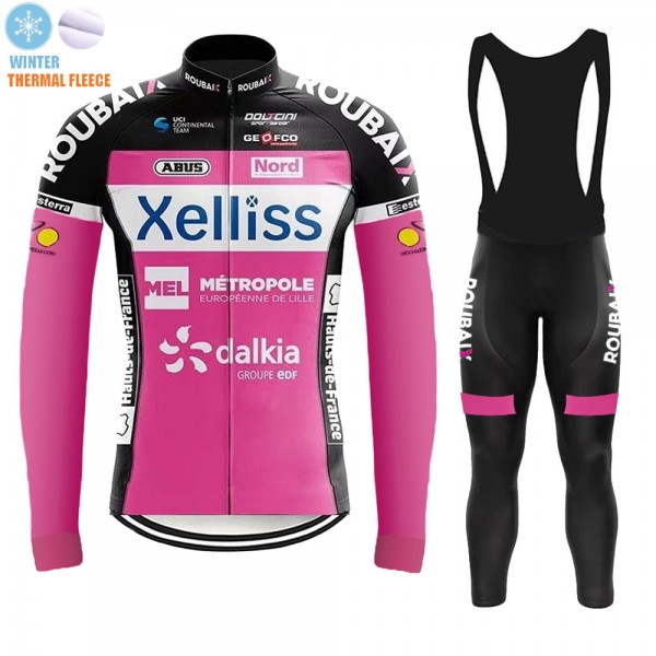 Winter Fleece Xelliss Pro Team 2021 Fahrradbekleidung Radtrikot Langarm+Lang Radhose Online cn4A2w