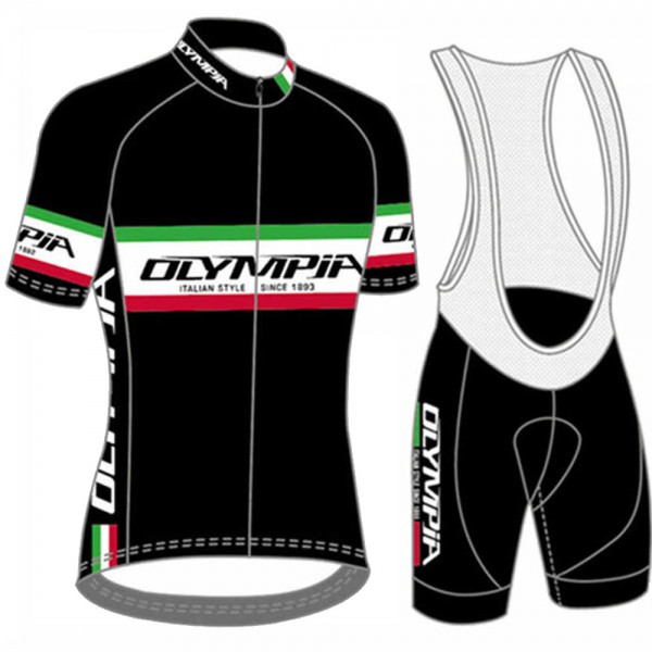 italy olipic Pro Team 2021 Fahrradbekleidung Radteamtrikot Kurzarm+Kurz Radhose Jlafgw