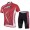 2014 Fox Bike Teams Radbekleidung Radtrikot Kurzarm und Fahrradhosen Kurz Rot XUYG1