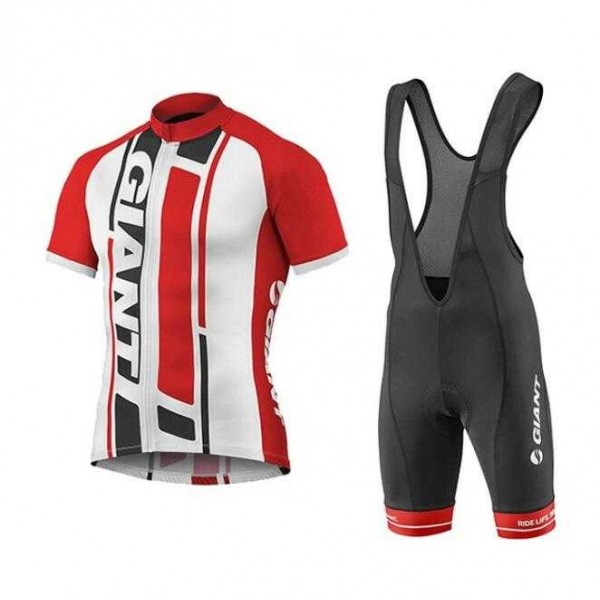 2016-2017 Giant Fahrradbekleidung Radteamtrikot Kurzarm+Kurz Radhose Kaufen Rot 7MNCG