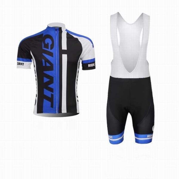 2014 Giant Fahrradbekleidung Radteamtrikot Kurzarm+Kurz Radhose Kaufen Schwarz blau XE2TO