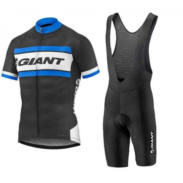 2016-2017 Giant Fahrradbekleidung Radteamtrikot Kurzarm+Kurz Radhose Kaufen blau 02 WERVE