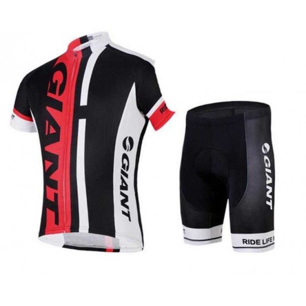 2015 Giant Fahrradbekleidung Radtrikot+Cuissard Cyclisme Rot Schwarz 2P066