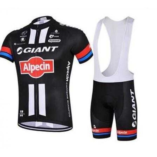 2015 Giant Fahrradbekleidung Radteamtrikot Kurzarm+Kurz Radhose Kaufen Schwarz ACGXO