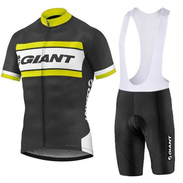 2016-2017 Giant Fahrradbekleidung Radteamtrikot Kurzarm+Kurz Radhose Kaufen gelb 02 VJ3ET