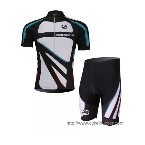 Teams Giordana Fahrradbekleidung Radteamtrikot Kurzarm+Kurz Radhose Kaufen weiß Schwarz blau Y7GJO