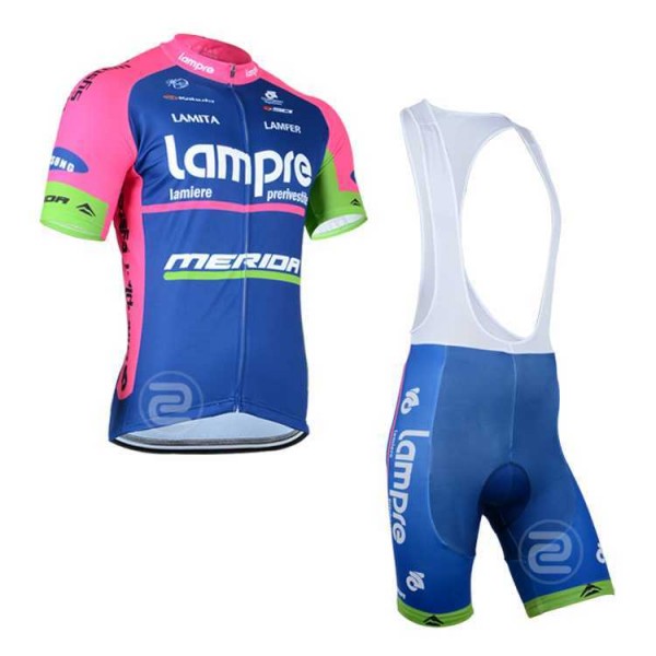 Lampre Merida 2014 Fahrradbekleidung Radteamtrikot Kurzarm+Kurz Radhose Kaufen FOSHF