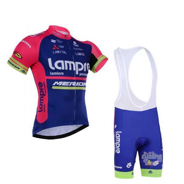 2016 Lampre Merida Fahrradbekleidung Radteamtrikot Kurzarm+Kurz Radhose Kaufen 5S9L4