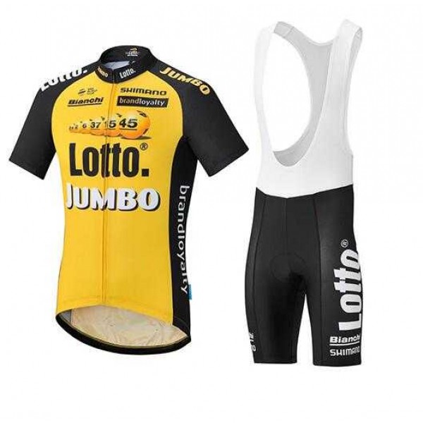 2017 Lotto Fahrradbekleidung Radteamtrikot Kurzarm+Kurz Radhose Kaufen gelb T6Y5H