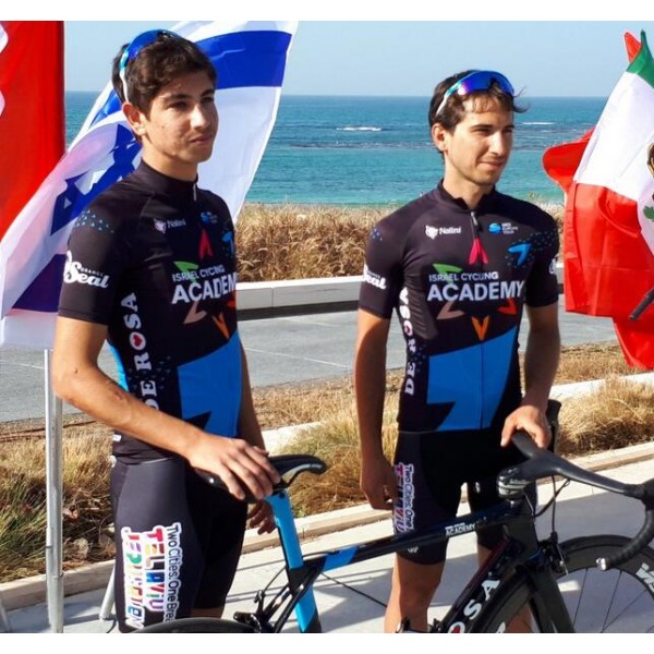 ISRAEL CYCLING ACADEMY De Rosa Fahrradkleidung Radsportbekleidung Kurzarm Trikot+Trägerhose Kurz NFYKH