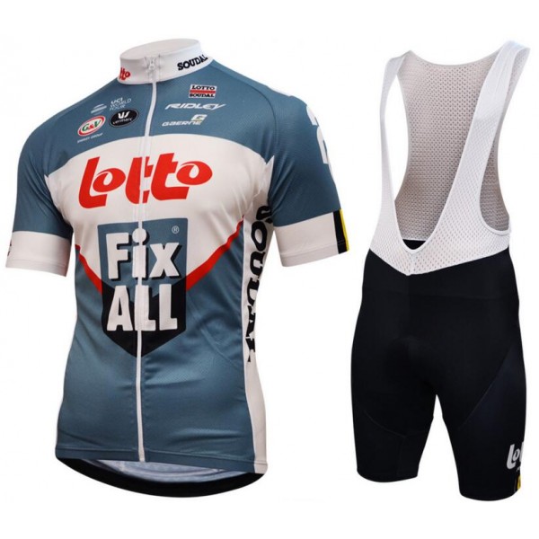 Lotto Soudal Fix ALL 2018 Fahrradbekleidung Radtrikot Satz Kurzarm+Kurz Trägerhose HVKFO