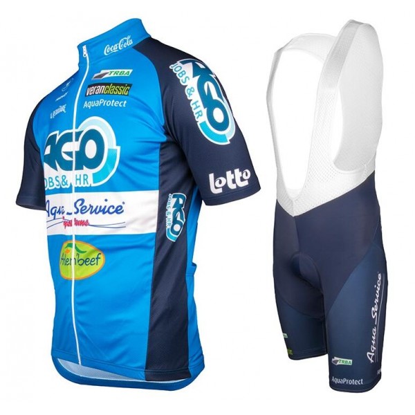 AGO-AQUA SERVICE 2018 Fahrradbekleidung Radtrikot Satz Kurzarm+Kurz Trägerhose DC9KZ