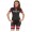 Bianchi Milano Nevola black pink Damen Set Fahrradbekleidung Radtrikoten+Kurz Radhose WB1G6