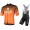 Bianchi Milano Conca orange Fahrradbekleidung Satz Fahrradtrikot Kurzarm Trikot und Kurz Trägerhose 3IA26