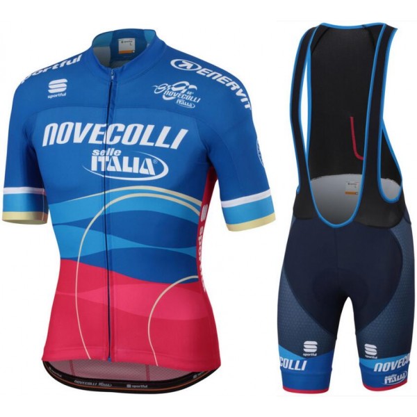 Nove Colli 2018 Fahrradbekleidung Radtrikot Satz Kurzarm+Kurz Trägerhose LEGQS