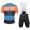 POC Essential furfural multi blue Fahrradbekleidung Satz Fahrradtrikot Kurzarm Trikot und Kurz Trägerhose DWCS8