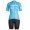 BONTRAGER Anara blau Damen Fahrradbekleidung Radteamtrikot Kurzarm+Kurz Radhose FH5MJ