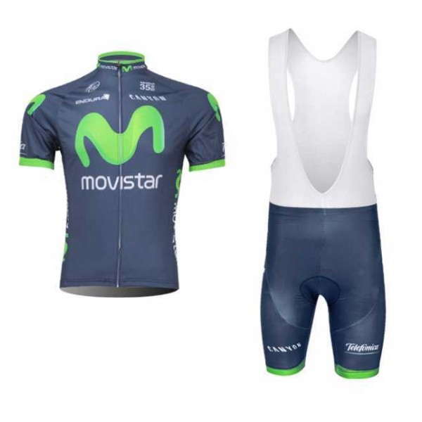 Movistar Teams 2014 Fahrradbekleidung Radteamtrikot Kurzarm+Kurz Radhose Kaufen IG79H