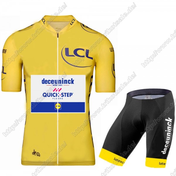 Deceuninck quick step 2021 Tour De France Fahrradbekleidung Satz Fahrradtrikot Kurzarm Trikot Und Kurz Radhose NNVUI