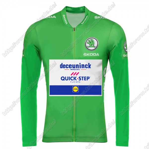 Deceuninck quick step 2021 Tour De France Fahrradbekleidung Radtrikot Langarm YKSOG