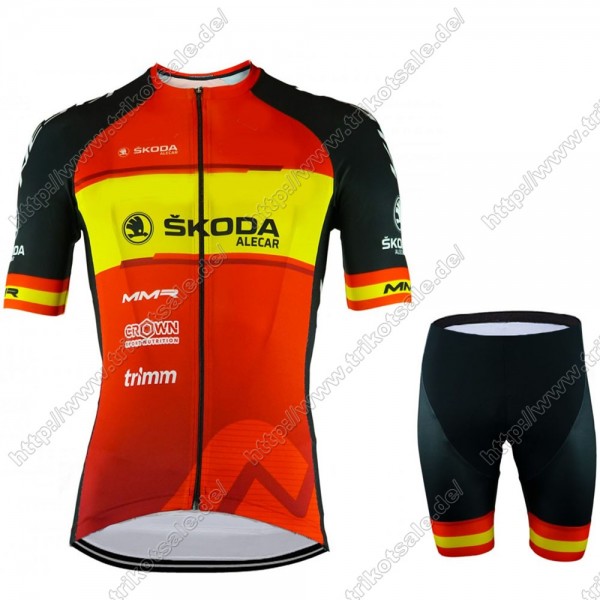 MMR Spain 2021 Fahrradbekleidung Radteamtrikot Kurzarm+Kurz Radhose Kaufen HMZGJ