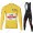 UAE EMIRATES Tour De France 2021 Fahrradbekleidung Radtrikot Langarm+Lang Trägerhose JKMND