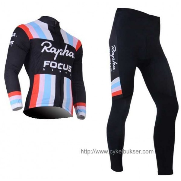 Teams Rapha Focus Fahrradbekleidung Radtrikot Satz Langarm und Lange Radhose VE939